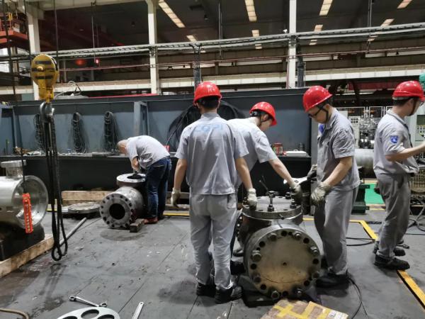 重庆水泵公司总装、容器、试验站联合突击急难任务 重庆水泵公司总装、容器、试验站联合突击急难任务