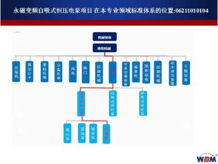 永磁变频自吸式恒压电泵项目 在本专业领域标准体系的位置 永磁变频自吸式恒压电泵项目 在本专业领域标准体系的位置