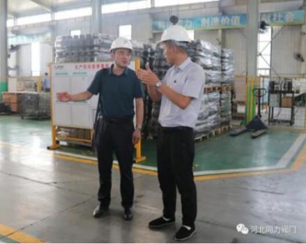 中电(淄博)能源科技发展有限公司到河北同力阀门参观考察