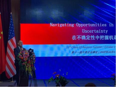 中国美国商会会长alan beebe先生发表主旨演讲 中国美国商会会长alan beebe先生发表主旨演讲